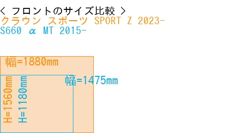 #クラウン スポーツ SPORT Z 2023- + S660 α MT 2015-